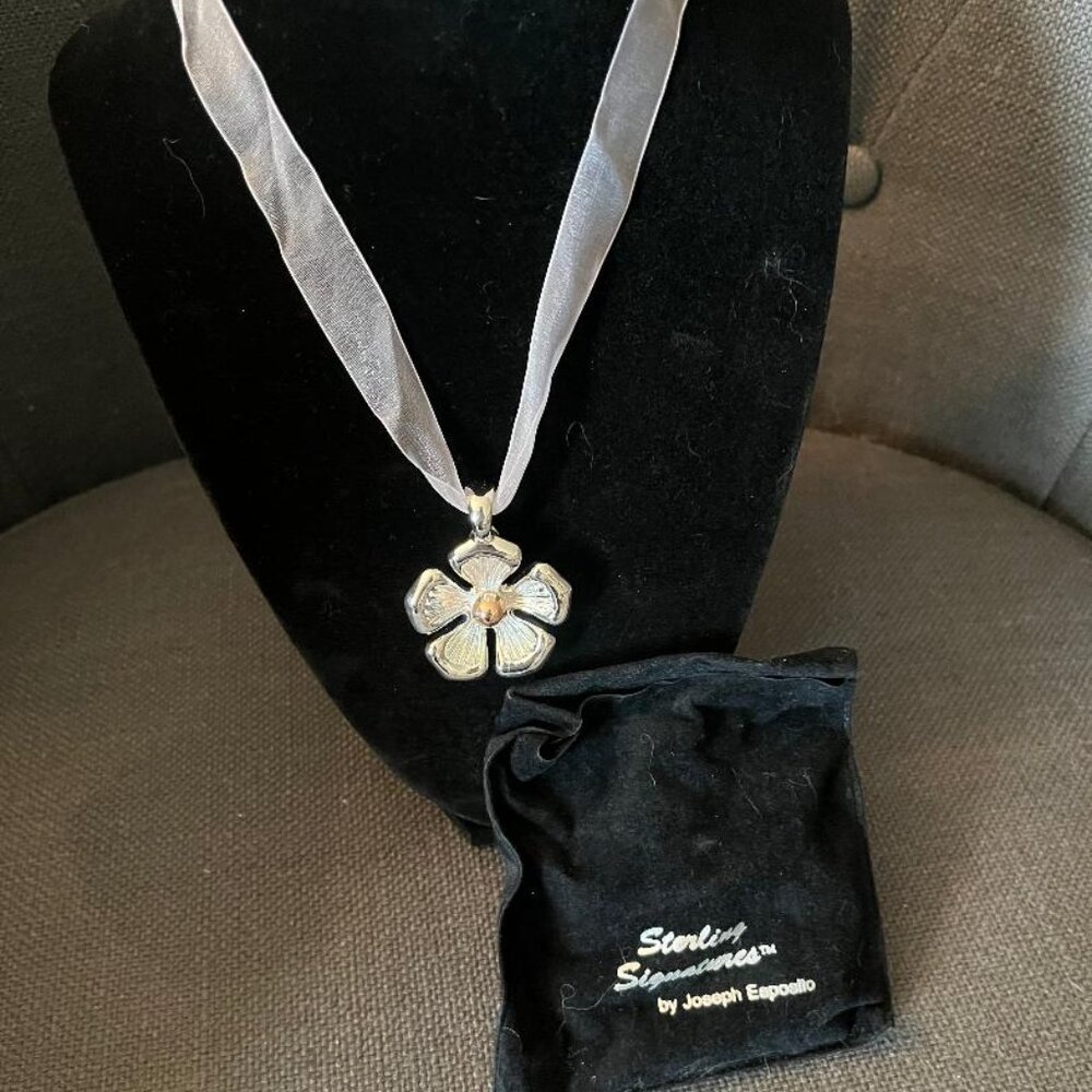 Sterling Silver Flower Pendant